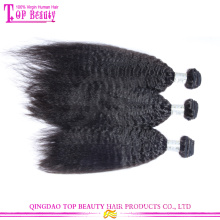 Factory direct sale Qingdao top qualtiy human hair extension virgin mongolian kinky straight hair
